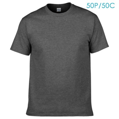 Accept Oem Blank Solid Color Breathable Organic Cotton Custom Men T-shirt